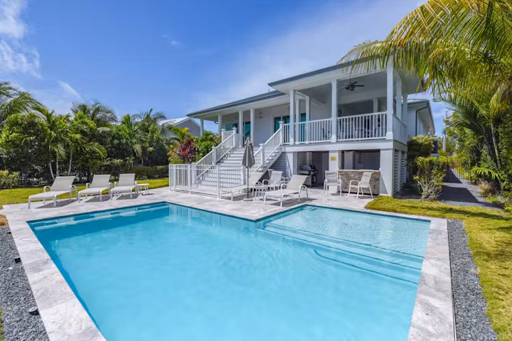 Key West Harbour Haven Gated Waterfront Villa with Private 50-ft Dock & Pool